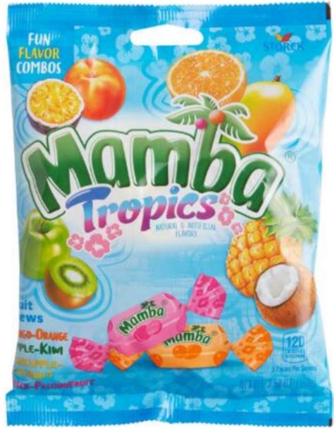 fruit chew candy metal box|44.64 oz. Mamba ® Tropics Fruit Chews .